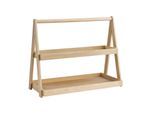 Etagere APS "2-stufig -VALO-", eichenholz, B:26,5cm H:44,5cm L:55,5cm, Massivholz, Servierplatten, Etagere, geölte, 2-stufige eichenholz Etagère im GN Maß