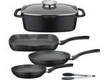 Topf-Set GSW "Gourmet Granit", schwarz, Töpfe, Induktion