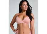 Bügelloser BH HUNKEMÖLLER "Vorgeformter BH ohne Bügel Mona", Damen, Gr. 80B, Cup B, rosa, 60% Polyamid, 24% Polyester, 16% Elasthan, BHs