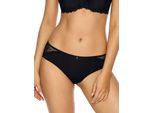 Brasilslip VIANIA "Damen Brasil Slip Leni", Damen, Gr. 36, schwarz, Stoff, Obermaterial: 78% Polyamid PA. 13% Elasthan EL. 9% Baumwolle CO., Unterhosen