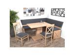 P & B , Grau, Sonoma Eiche , Textil, Holzwerkstoff , Buche , massiv , Uni , 185x87x150 cm ,