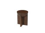 Mid.you , Braun , Holz , Mangoholz , massiv , rund , 40x50x40 cm ,