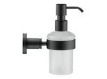 Duravit Seifenspender D-Code schwarz matt, 6,9x14,5cm, Glas weiß matt (0099164600)