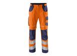 Kübler Hose REFLECTIQ PSA 2 warnorange/dunkelblau Form 2207 Größe 24 ; Kübler Workwear (2207 8340-3748-24)