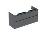 Geberit Renova Plan Unterschrank 504033JK1 2 Schubladen, Breite 124,5cm, Korpus/Front lava / lackiert seidenmatt