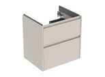 Geberit Renova Plan Waschtisch-Unterschrank 504027DB1 2 Schubladen, Korpus/Front sandgrau / lackiert seidenmatt, Breite 59,5 cm