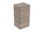 Geberit Renova Plan Seitenschrank 504043JR1 1 Tür, Anschlag links/rechts, Breite 33cm, Korpus/Front Nussbaum / Melamin Holzstruktur