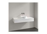 Villeroy und Boch Antao Waschtisch-Unterschrank K10050MT 120x19x50cm, Hahnloch, Waschbeckenplattenfarbe Lack, white matt lacquer