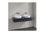 Villeroy und Boch Antao Waschtisch-Unterschrank K13150HG 120x19x50cm, Hahnloch, Waschbeckenplattenfarbe Lack, midnight blue matt lacquer