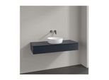 Villeroy und Boch Antao Waschtisch-Unterschrank K10050HG 120x19x50cm, Hahnloch, Waschbeckenplattenfarbe Lack, midnight blue matt lacquer