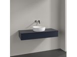 Villeroy und Boch Antao Waschtisch-Unterschrank K10110HG 120x19x50cm, Waschbeckenplattenfarbe Lack, midnight blue matt lacquer