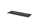 Bette BetteAqua Einbau-Waschtisch A072-401HLW2 140x49,5cm, HLW2, anthracite