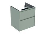 Geberit Renova Plan Waschtisch-Unterschrank 504026IK1 2 Schubladen, Korpus/Front salbeigrün / lackiert seidenmatt, Breite 54,6 cm
