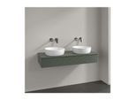 Villeroy und Boch Antao Waschtisch-Unterschrank K13150HL 120x19x50cm, Hahnloch, Waschbeckenplattenfarbe Lack, leaf green matt lacquer