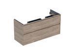 Geberit Renova Plan Unterschrank 504033JR1 2 Schubladen, Breite 124,5cm, Korpus/Front Nussbaum / Melamin Holzstruktur