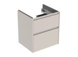 Geberit Renova Plan Waschtisch-Unterschrank 504026DB1 2 Schubladen, Korpus/Front sandgrau / lackiert seidenmatt, Breite 54,6 cm