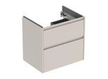Geberit Renova Plan Waschtisch-Unterschrank 504028DB1 2 Schubladen, Korpus/Front sandgrau / lackiert seidenmatt, Breite 64,4 cm