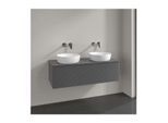 Villeroy und Boch Antao Waschtisch-Unterschrank K35150GK 120x36x50cm, Hahnloch, Waschbeckenplattenfarbe Lack, anthracite matt lacquer