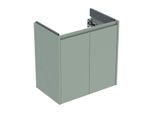 Geberit Renova Compact Waschtisch-Unterschrank 504085IK1 2 Türen, Breite 59,7cm, Korpus/Front salbeigrün / lackiert seidenmatt