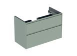 Geberit Renova Plan Waschtisch-Unterschrank 504032IK1 2 Schubladen, Korpus/Front salbeigrün / lackiert seidenmatt, Breite 94,8 cm