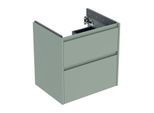 Geberit Renova Plan Waschtisch-Unterschrank 504027IK1 2 Schubladen, Korpus/Front salbeigrün / lackiert seidenmatt, Breite 59,5 cm