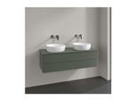 Villeroy und Boch Antao Waschtisch-Unterschrank K24050HL 120x36x50cm, Hahnloch, Waschbeckenplattenfarbe Lack, leaf green matt lacquer