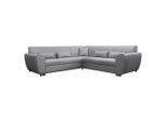 Livetastic , Hellgrau , Textil , Füllung: Schaumstoff,Schaumstoff , Ottomane links, L-Form , 266x266 cm , Made in EU , Rücken echt ,