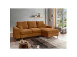 Livetastic , Goldfarben , Textil , Uni , Füllung: Schaumstoff,Schaumstoff , 237x143 cm , Made in EU , Liegefunktion, Rücken echt , Wohnzimmer, Sofas & Couches, Schlafsofas, Schlafsofas