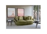 Trendmanufaktur , Grün , Textil , 280x87x131 cm , Made in EU , Sitzqualitäten, Rücken echt , Wohnzimmer, Sofas & Couches, Sofas, Big Sofas