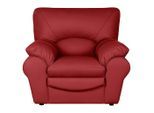 Livetastic , Rot , Leder , Echtleder , Rindleder , 105x92x85 cm , Made in EU , Lederauswahl , Esszimmer, Esszimmerstühle, Stühle