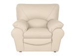 Livetastic , Beige , Leder , Echtleder , Rindleder , 105x92x85 cm , Made in EU , Lederauswahl ,