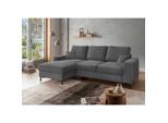 Livetastic , Grau , Textil , Uni , Füllung: Schaumstoff,Schaumstoff , 237x143 cm , Made in EU , Rücken echt , Wohnzimmer, Sofas & Couches, Schlafsofas, Schlafsofas