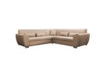 Livetastic , Beige , Textil , Füllung: Schaumstoff,Schaumstoff , Ottomane rechts, L-Form , 266x266 cm , Made in EU , Rücken echt ,