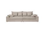 Livetastic , Beige , Textil , Füllung: Schaumstoff,Schaumstoff , 308x80x140 cm , Made in EU , Rücken echt, Armteil links, Armteil rechts , Wohnzimmer, Sofas & Couches, Sofas, Weitere Sofas, 4er Sofas