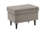 Mid.you , Sandfarben , Textil , Buche , massiv , rechteckig , 63x43x42 cm , Made in EU ,