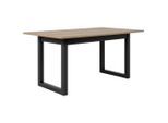 P & B , Sonoma Eiche , Holzwerkstoff , rechteckig , 90x75x160 cm , ausziehbar ,