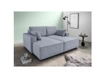 Livetastic , Grau , Textil , Uni , Füllung: Schaumstoff,Schaumstoff , 188x86x154 cm , Made in EU , Rücken echt , Wohnzimmer, Sofas & Couches, Sofas, Big Sofas