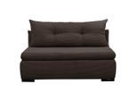 Mid.you , Braun , Textil , Füllung: Schaumstoff , 154x93x85 cm , Made in EU , Liegefunktion , Wohnzimmer, Sofas & Couches, Schlafsofas, Schlafsofas