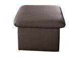 Hocker COTTA "Casino", braun, B:56cm H:42cm T:56cm, Luxus-Kunstleder;NaturLEDER, echtes Rindsleder;Luxus-Microfaser (100% Polyester);SOFTLUX-Kunstleder, Hocker, Hocker