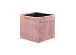 Aufbewahrungsbox LYCCE "Aufbewahrungskorb Faltbare Aufbewahrungsbox Cord 1P 1er Pack", rosa (puderrosa), B:33cm H:31cm T:33cm, Obermaterial: 90% Polyester PES. 10% Nylon NY., Aufbewahrungsboxen, Aufbewahrungsbox