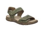 Sandale JOSEF SEIBEL "Brenda 08, khaki", Damen, Gr. 39, grün (khaki), Obermaterial: 100% Rindsleder Leather cow., Schuhe Sandale