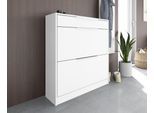 Schuhschrank BORCHARDT MÖBEL "Oliva", weiß (weiß matt), B:89cm H:96cm T:24cm, Schränke, Schuhschrank, Stehende Montage, Wandmontage & Glasböden unter Mehr aus der Serie