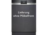 SIEMENS teilintegrierbarer Geschirrspüler "SN53HS04TE", Energieeffizienz: C, schwarz (gebürsteter stahl), B:59,8cm H:81,5cm T:57,3cm, Geschirrspüler, Schnelle und clevere Reinigung dank varioSpeed Plus, teilintegrierbarer Geschirrspüler