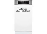 BOSCH teilintegrierbarer Geschirrspüler "SPI6ZMS29E", Energieeffizienz: C, silber (gebürsteter stahl), B:44,8cm H:81,5cm T:57,3cm, Geschirrspüler, Mit 3-fach Rack Matic & 2 Sprüharme im Oberkorb, teilintegrierbarer Geschirrspüler