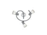 TRIO LEUCHTEN LED Deckenstrahler "LEVISTO", grau (nickelfarben), 3, Leuchten, LED Deckenleuchte, LED Deckenlampe, LED Deckenstrahler