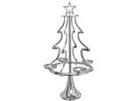 Adventsleuchter OTTO HOME "Tannenbaum, Weihnachtsdeko", silber (silberfarben), H:99cm Ø:56cm, Aluminium, Kerzenhalter, Adventsleuchter, Kerzenständer aus Aluminium, Höhe 99 cm