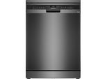 SIEMENS Standgeschirrspüler "SN23EC03ME", Energieeffizienz: B, silber (schwarz inox), B:60cm H:84,5cm T:60cm, Geschirrspüler, Automatische Türöffnung für Effizienz, flexible Körbe & Schubladen, Standgeschirrspüler