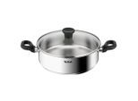 Tefal Servierpfanne Duetto, Edelstahl, Metall, 3.17 L, rund, 38.7x10x25.6 cm, backofengeeignet,backofengeeignet, Kochen, Pfannen, Servierpfannen