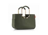 Reisenthel Einkaufstasche Loopshopper L urban forest gold, Waldgrün, Textil, 46x34.5x25 cm, großes Hauptfach, Freizeit, Koffer & Taschen, Einkaufstaschen