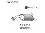 ASSO Endschalldämpfer 167016 für HYUNDAI